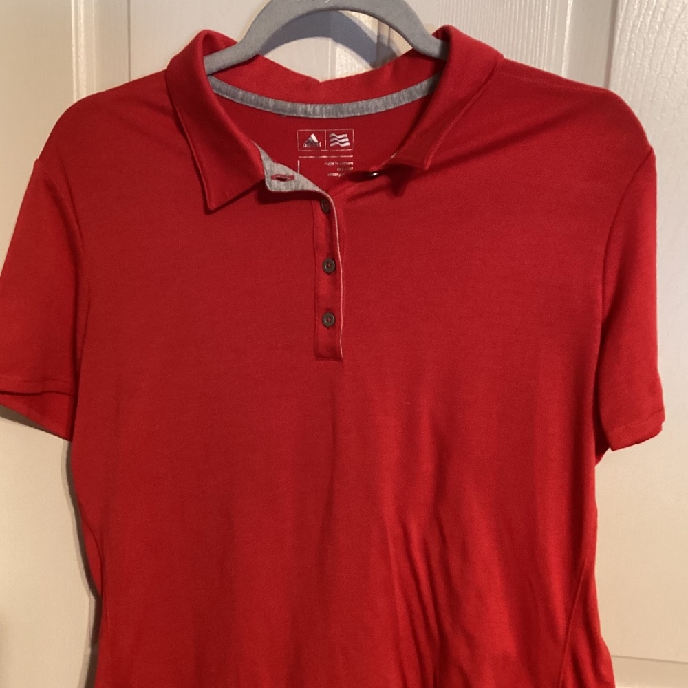 Addidas Golf Polo Red Large